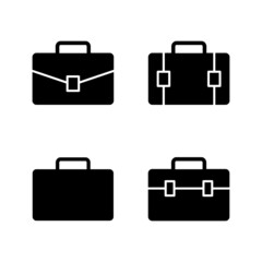 Briefcase icon vector. suitcase sign and symbol. luggage symbol.