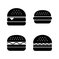 Burger icon vector. burger sign and symbol. hamburger
