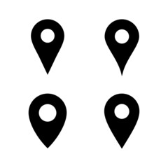Pin icon vector. Location sign and symbol. destination icon. map pin