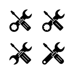 Repair tools icon vector. tool sign and symbol. vectorting icon. Wrench and screwdriver. Service