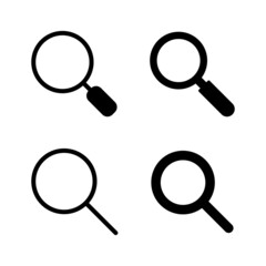 Search icon vector. search magnifying glass sign and symbol