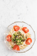 夏野菜の素麵