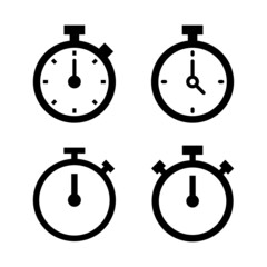 Stopwatch icon vector. Timer sign and symbol. Countdown icon. Period of time
