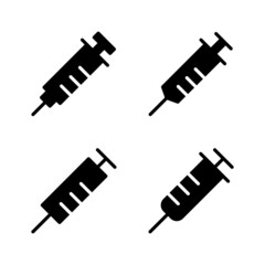 Syringe icon vector. injection sign and symbol.vaccine icon