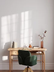 Fotobehang Per kamer Living room interior. Wall mockup. Wall art. 3d rendering   © Yuri-U