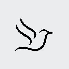 Bird logo design vector template vector illustration