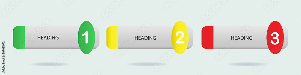 Poster graph in a modern style. winner competition set. 3 step rectangular infographic. information strips 