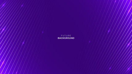 Fototapeta premium Background with diagonal blue lines with light effect. Futuristic background for technology, speed, network, etc. Vector illustration