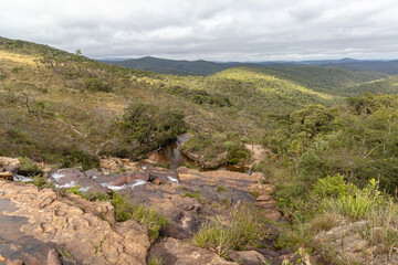 Fototapeta na wymiar natural landscape in the district of São Bartolomeu, city of Ouro Preto, State of Minas Gerais, Brazil