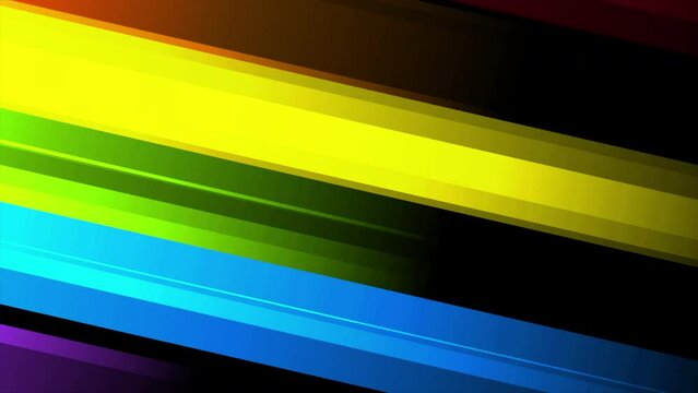 LGBTQ Pride Month abstract colorful striped motion background. Seamless looping. Video animation Ultra HD 4K 3840x2160
