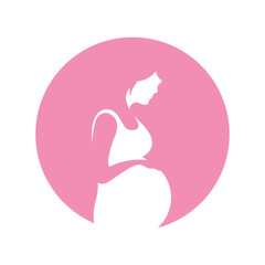 Pregnancy logo illustration
