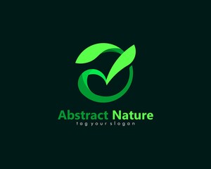 Abstract nature logo inspiration vector
