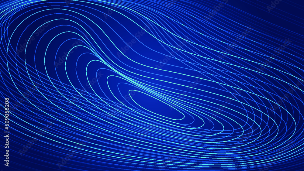 Aufkleber luminous lines compose swirling abstract textured backgrounds