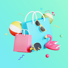 3d Summer Icon Illustration