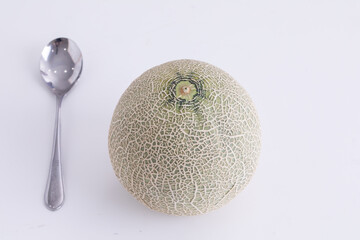 メロンとスプーン　Melon and spoon