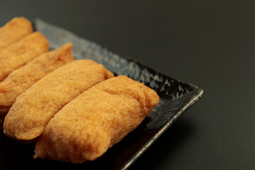 Inari sushi on the table