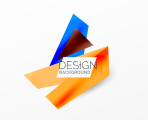 Background abstract overlapping shapes. Minimal composition vector illustration for wallpaper banner background or landing page