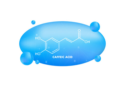 Caffeic acid. Caffeic acid, great design for any purposes.