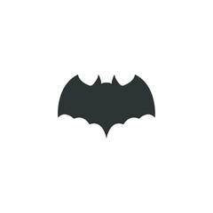 Vector sign of the bat symbol is isolated on a white background. bat icon color editable.