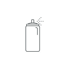 Vector sign of the Bottle spray symbol is isolated on a white background. Bottle spray icon color editable.