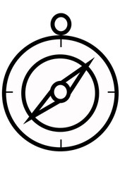 vector compass icon