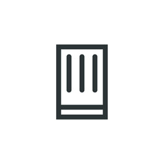 Vector sign of the Chef Hat symbol is isolated on a white background. Chef Hat icon color editable.