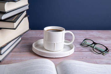 cup of coffee on the table