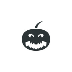 Fototapeta premium Vector sign of the jack o lantern symbol is isolated on a white background. jack o lantern icon color editable.