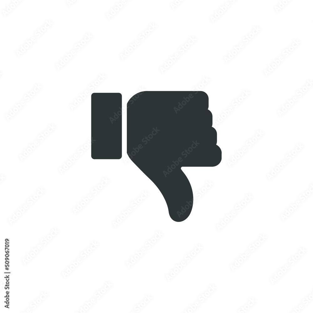 Poster vector sign of the like symbol is isolated on a white background. like icon color editable.