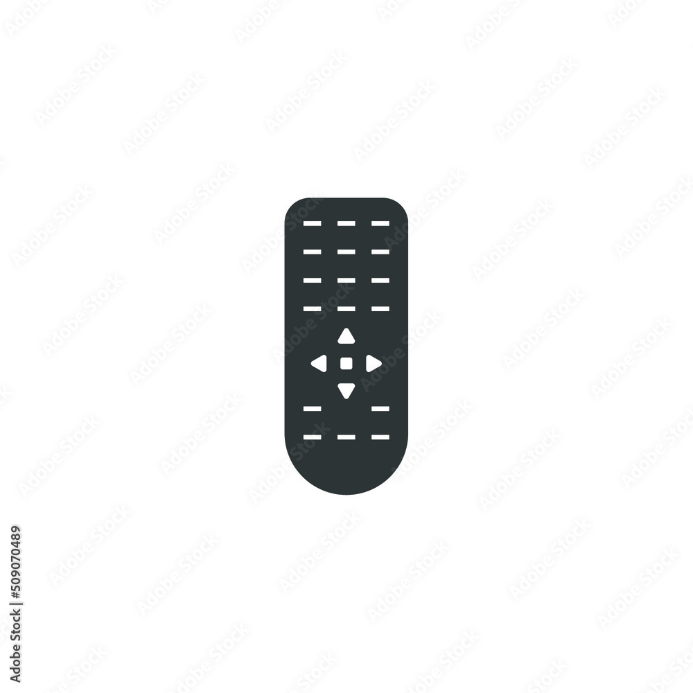 Poster vector sign of the remote symbol is isolated on a white background. remote icon color editable.