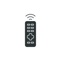 Vector sign of the remote symbol is isolated on a white background. remote icon color editable.