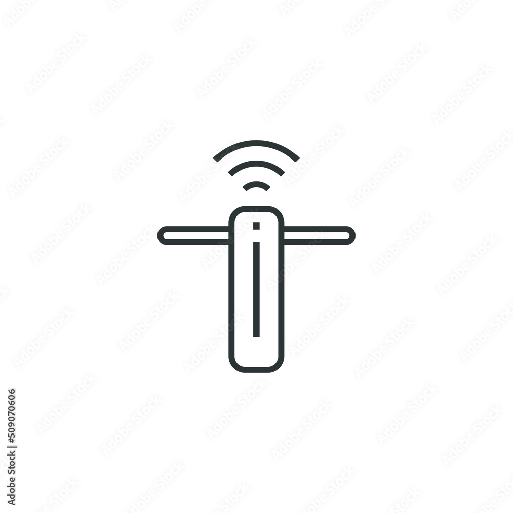 Poster vector sign of the router symbol is isolated on a white background. router icon color editable.