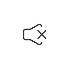 Obraz premium Vector sign of the speaker symbol is isolated on a white background. speaker icon color editable.