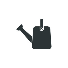 Vector sign of the The watering can symbol is isolated on a white background. The watering can icon color editable.