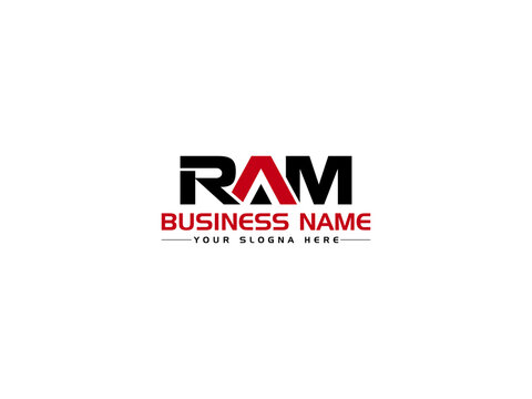 Letter RAM Logo Icon Design, Creative ra Logo Letter Vector Art For All Kind Of use