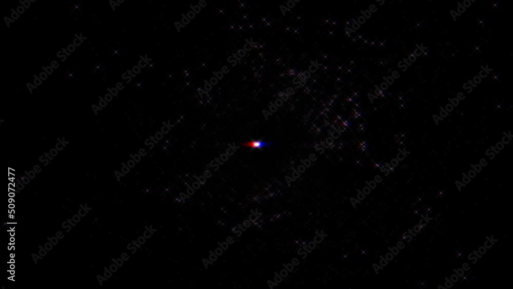 Poster 4k 3d seamless loop of movement glow pink blue stars space travel abstract background. graphic motio