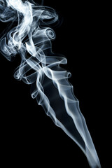 abstract shape smoke on black background