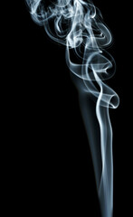 abstract shape smoke on black background