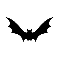 bat silhouette icon vector illustration