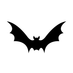 Fototapeta premium bat silhouette icon vector illustration
