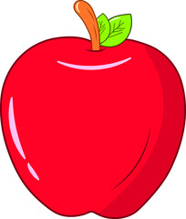 Apple Clip Art Vector Illustration