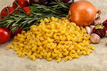 Raw Italian wheat pasta - Chifferi rigati