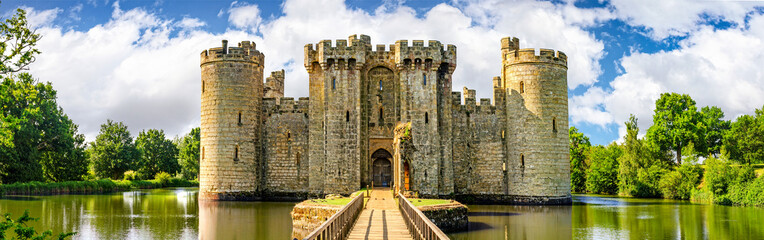 Panorama of Bodiam Castle from North - Powered by Adobe
