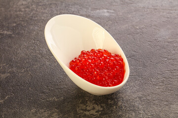 Luxury delicous red salmon caviar