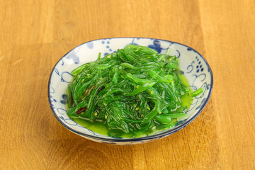 Japanese traditional seaweed salad Chukka