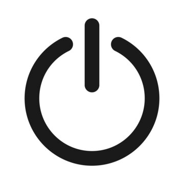 Turn power on or turn power off flat vector icon. Shut Down icon