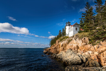 Fototapeta na wymiar Bass Harbor Head Lighthouse, Tremont Maine USA