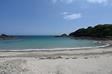 Kii Peninsula coastline in spring