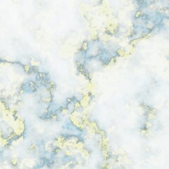 Light abstract marble background in blue and yellow pastel colors. Texture illustration