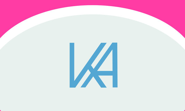 Alphabet letters Initials Monogram logo VKA